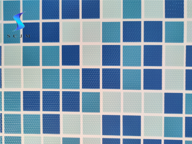 泳池膠膜馬賽克